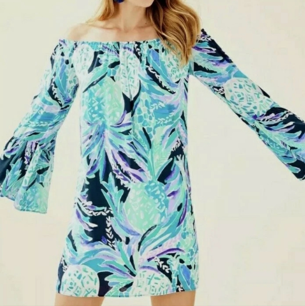 Lilly Pulitzer Nevie Dress Alotta Colata Small